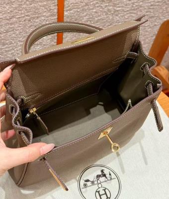 wholesale quality hermes kelly 25 togo etoupe ghw